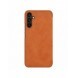 Nillkin Qin Läder Flip Wallet-fodral till Samsung Galaxy A34 5G - Brun