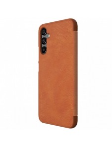 Nillkin Qin Läder Flip Wallet-fodral till Samsung Galaxy A34 5G - Brun