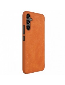 Nillkin Qin Läder Flip Wallet-fodral till Samsung Galaxy A34 5G - Brun