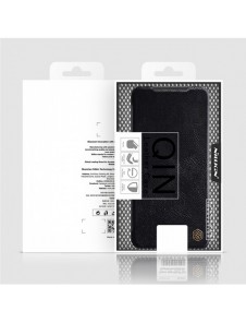 Nillkin Qin Läder Flip Wallet-fodral till Samsung Galaxy A34 5G - Brun