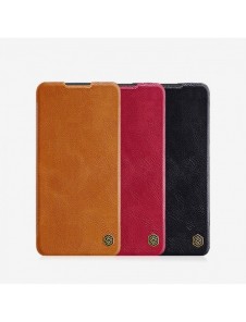 Nillkin Qin Läder Flip Wallet-fodral till Samsung Galaxy A34 5G - Brun