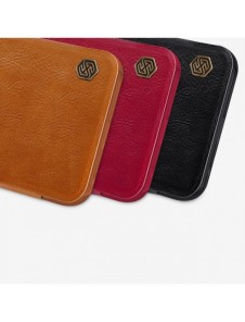 Nillkin Qin Läder Flip Wallet-fodral till Samsung Galaxy A34 5G - Brun