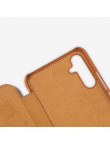Nillkin Qin Läder Flip Wallet-fodral till Samsung Galaxy A34 5G - Brun
