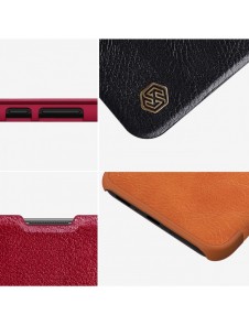 Nillkin Qin Läder Flip Wallet-fodral till Samsung Galaxy A34 5G - Brun