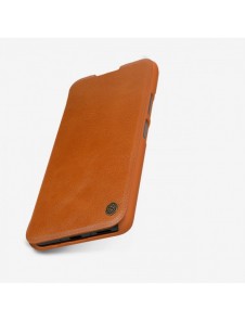 Nillkin Qin Läder Flip Wallet-fodral till Samsung Galaxy A34 5G - Brun