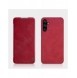 Nillkin Qin Läder Flip Wallet-fodral till Samsung Galaxy A34 5G - Brun
