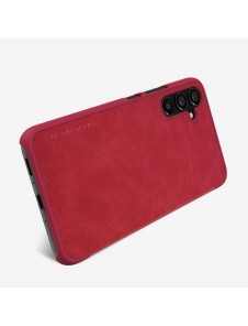 Nillkin Qin Läder Flip Wallet-fodral till Samsung Galaxy A34 5G - Brun