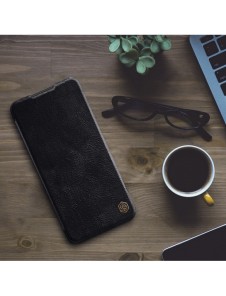 Nillkin Qin Läder Flip Wallet-fodral till Samsung Galaxy A34 5G - Brun