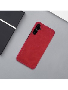 Nillkin Qin Läder Flip Wallet-fodral till Samsung Galaxy A34 5G - Brun