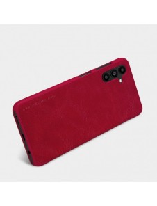 Nillkin Qin läderhölsterfodral till Samsung Galaxy A13 5G röd