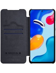 Nillkin Qin läderfodral för Xiaomi Redmi Note 11S / Note 11 svart