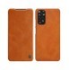 Nillkin Qin läderfodral för Xiaomi Redmi Note 11S / Note 11 brun