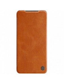 Nillkin Qin läderfodral för Xiaomi Redmi Note 11S / Note 11 brun