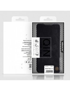 Nillkin Qin läderfodral för Xiaomi Redmi Note 11S / Note 11 brun