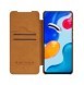 Nillkin Qin läderfodral för Xiaomi Redmi Note 11S / Note 11 brun