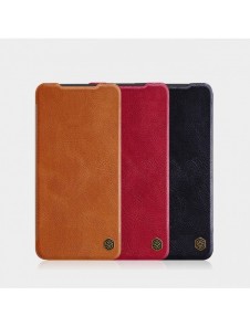 Nillkin Qin läderfodral för Xiaomi Redmi Note 11S / Note 11 brun
