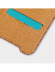 Nillkin Qin läderfodral för Xiaomi Redmi Note 11S / Note 11 brun