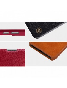 Nillkin Qin läderfodral för Xiaomi Redmi Note 11S / Note 11 brun