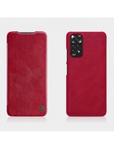 Nillkin Qin läderfodral för Xiaomi Redmi Note 11S / Note 11 brun