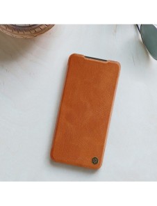 Nillkin Qin läderfodral för Xiaomi Redmi Note 11S / Note 11 brun