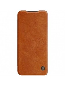 Nillkin Qin läderhölsterfodral till Xiaomi Redmi Note 10 5G brun
