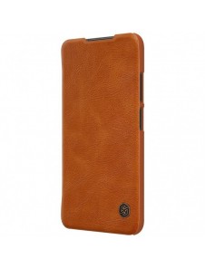 Nillkin Qin läderhölsterfodral till Xiaomi Redmi Note 10 5G brun