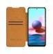 Nillkin Qin läderhölsterfodral till Xiaomi Redmi Note 10 5G brun