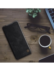 Nillkin Qin läderhölsterfodral till Xiaomi Redmi Note 10 5G brun
