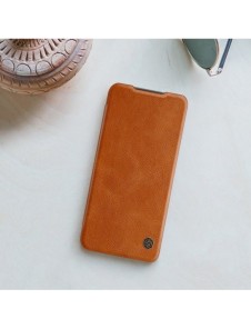 Nillkin Qin läderhölsterfodral till Xiaomi Redmi Note 10 5G brun