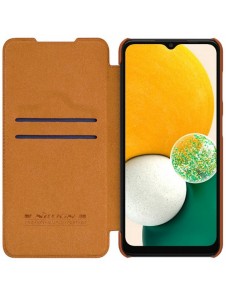 Nillkin Qin läderhölster för Samsung Galaxy A13 5G brun
