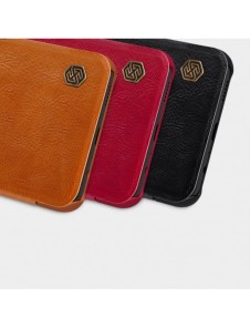 Nillkin Qin läderhölster för Samsung Galaxy A13 5G brun