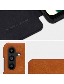 Nillkin Qin läderhölster för Samsung Galaxy A13 5G brun