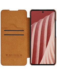 Nillkin Qin läderhölster till Samsung Galaxy A73 brun