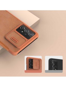 Nillkin Qin läderhölster till Samsung Galaxy A73 brun