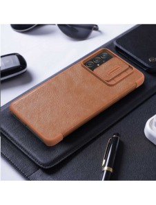 Nillkin Qin läderhölster till Samsung Galaxy A73 röd