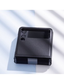 Nillkin Qin läderhölster till Samsung Galaxy Z Flip 3 svart