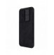 Nillkin Qin Läder Pro-fodral för Samsung Galaxy A54 5G Flip Cover Kamerafodral Svart