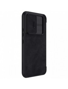 Nillkin Qin Läder Pro-fodral för Samsung Galaxy A54 5G Flip Cover Kamerafodral Svart