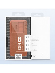 Nillkin Qin Läder Pro-fodral för Samsung Galaxy A54 5G Flip Cover Kamerafodral Svart