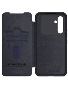 Nillkin Qin Läder Pro-fodral för Samsung Galaxy A54 5G Flip Cover Kamerafodral Svart