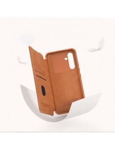 Nillkin Qin Läder Pro-fodral för Samsung Galaxy A54 5G Flip Cover Kamerafodral Svart