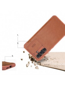 Nillkin Qin Läder Pro-fodral för Samsung Galaxy A54 5G Flip Cover Kamerafodral Svart