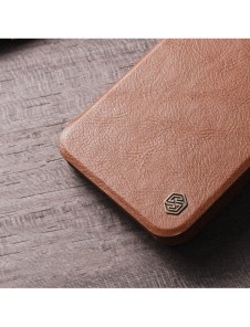 Nillkin Qin Läder Pro-fodral för Samsung Galaxy A54 5G Flip Cover Kamerafodral Svart