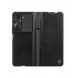 Nillkin Qin Leather Pro Läderfodral med kameraskydd för Samsung Galaxy Z Fold 5 - Svart