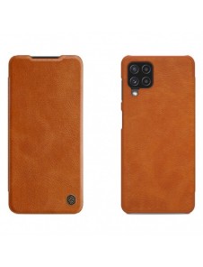 Nillkin Qin original läderfodral till Samsung Galaxy A22 4G brun