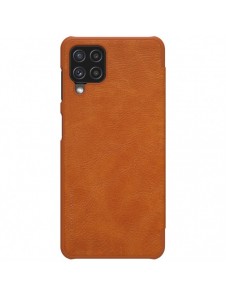 Nillkin Qin original läderfodral till Samsung Galaxy A22 4G brun