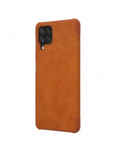 Nillkin Qin original läderfodral till Samsung Galaxy A22 4G brun