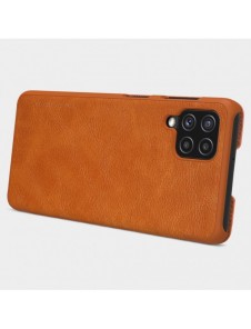 Nillkin Qin original läderfodral till Samsung Galaxy A22 4G brun