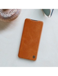 Nillkin Qin original läderfodral till Samsung Galaxy A22 4G brun