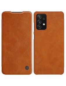 Nillkin Qin original läderfodral till Samsung Galaxy A72 4G brun